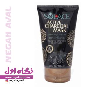 ماسک صورت حاوی پودر زغال فعال و شکر مناسب لایه برداری فیزیکی پوست سولس