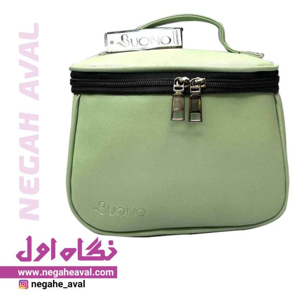کیف آرایشی صندوقی 5050 بونو رنگ سبز پسته ای